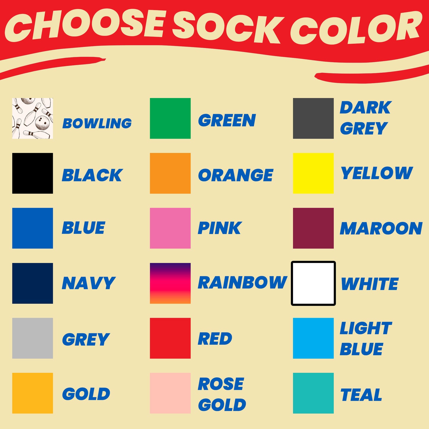 Bowling Gift Custom Socks