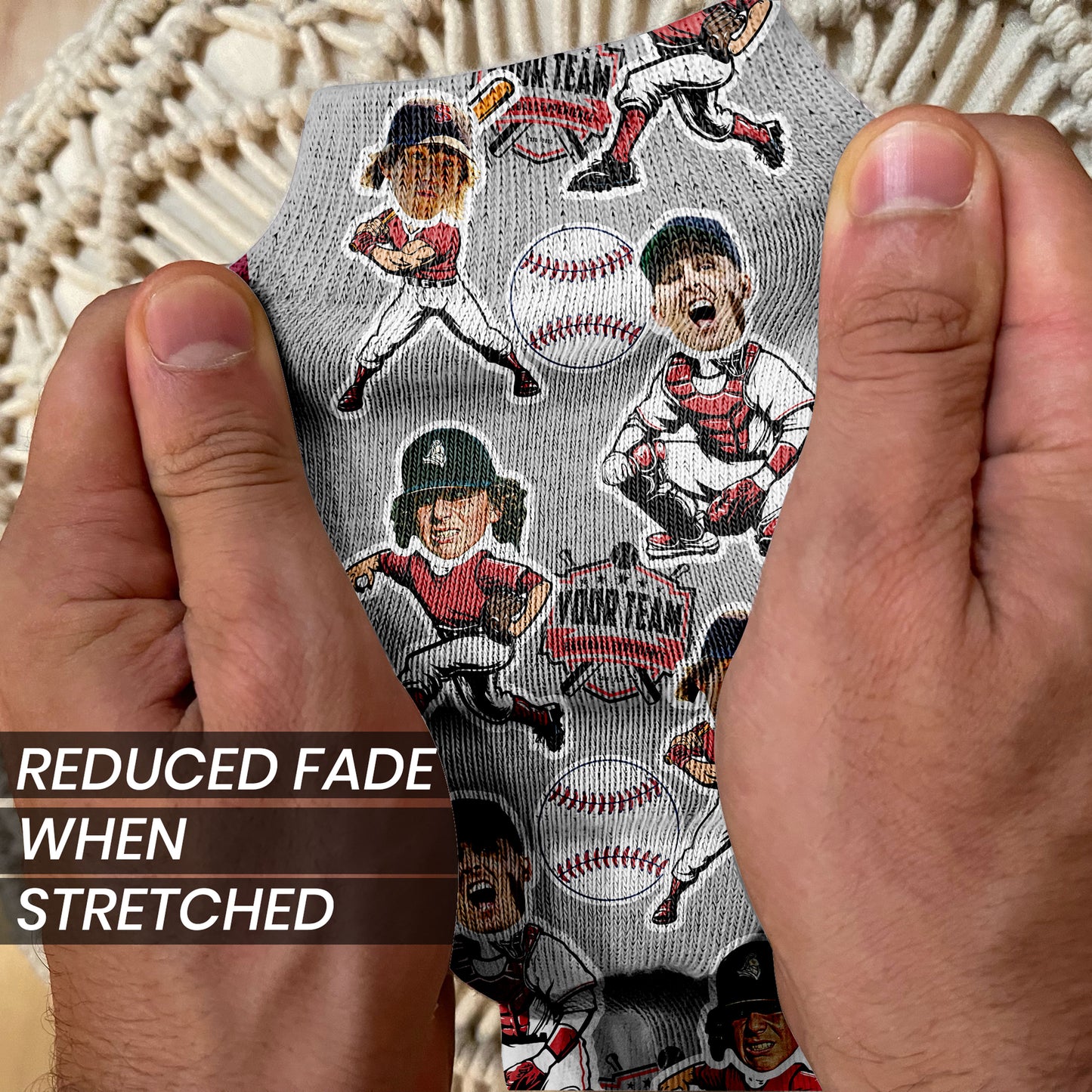 Baseball Team Gift Custom Face Socks