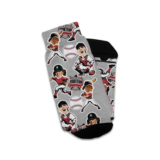 Baseball Team Gift Custom Face Socks