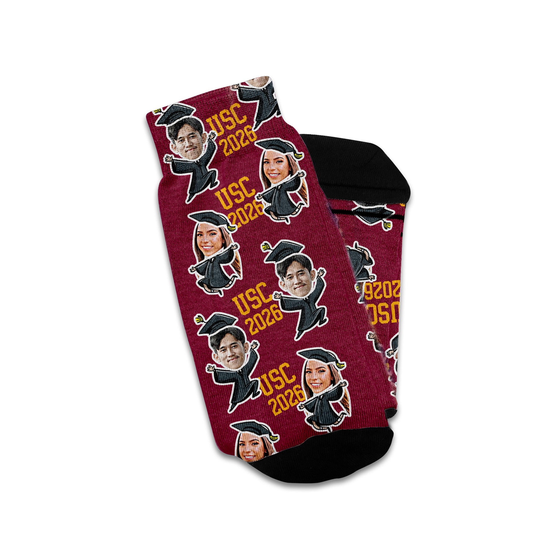 graduation school gift personalized socks