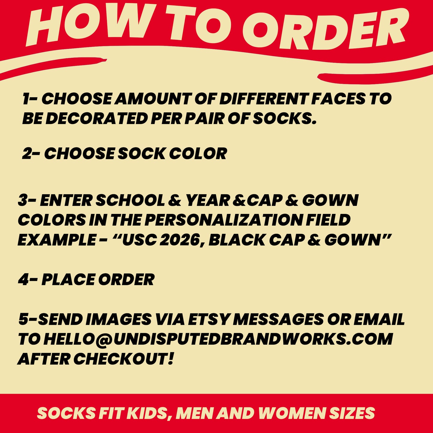 graduation school gift personalized socks