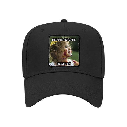 Personalized Graduation Hat – Custom Photo Patch + School Name