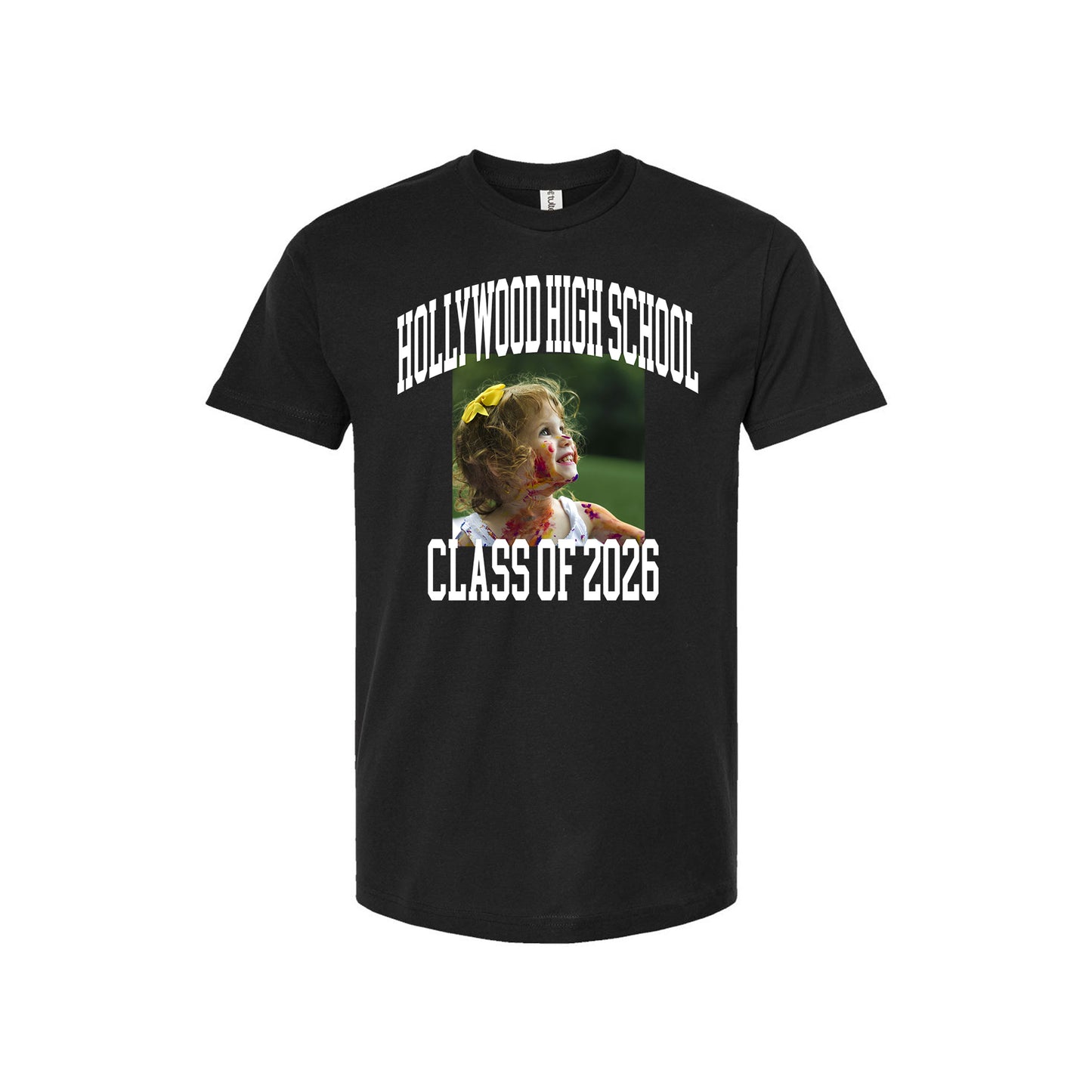 Personalized Graduation T-Shirt – Custom Photo + School Name
