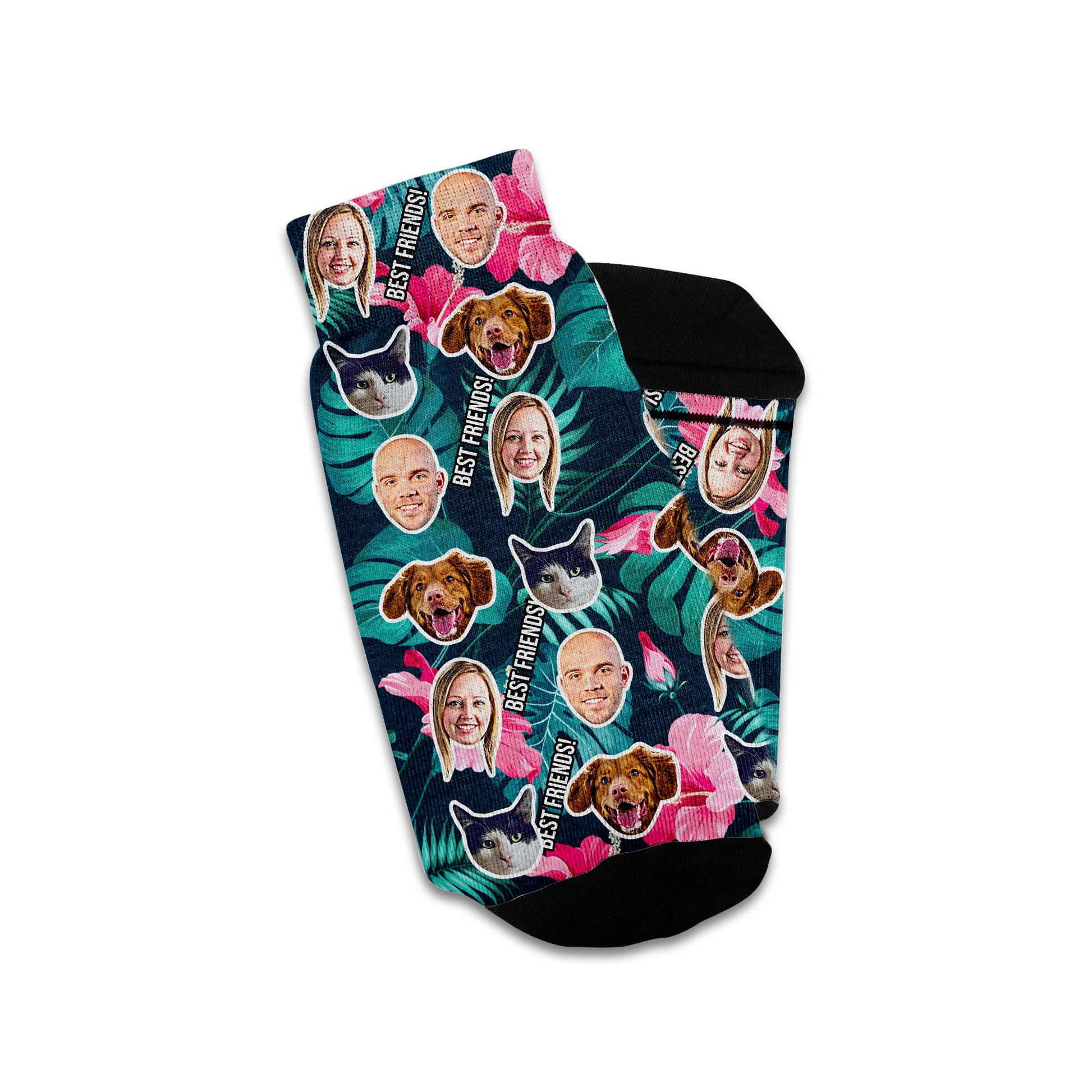 personalized hawaiian shirt style socks with your design