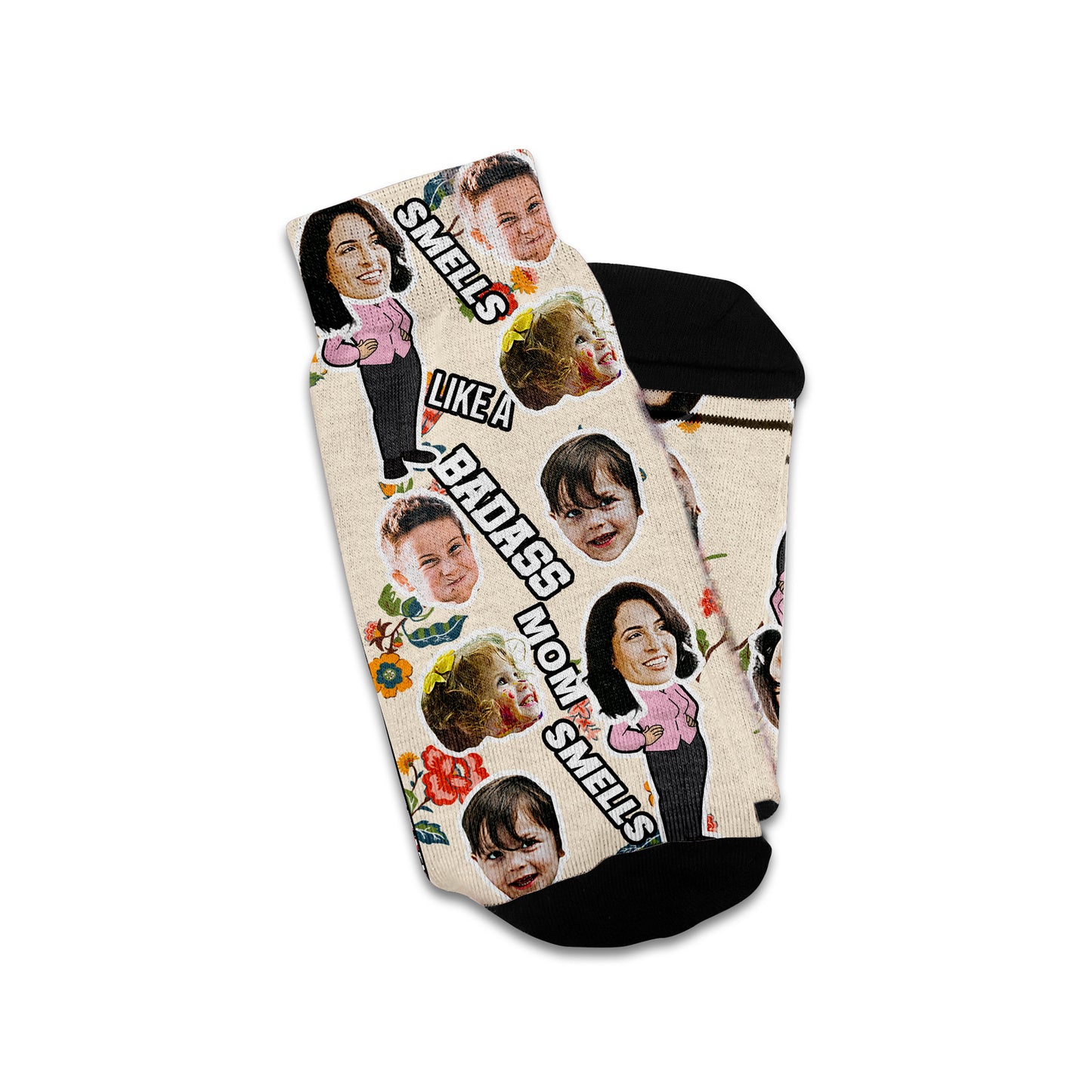 Custom Face Socks for Mom – Personalized Mother’s Day Gift (Up to 25 Faces)