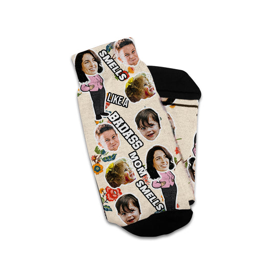 Custom Face Socks for Mom – Personalized Mother’s Day Gift (Up to 25 Faces)