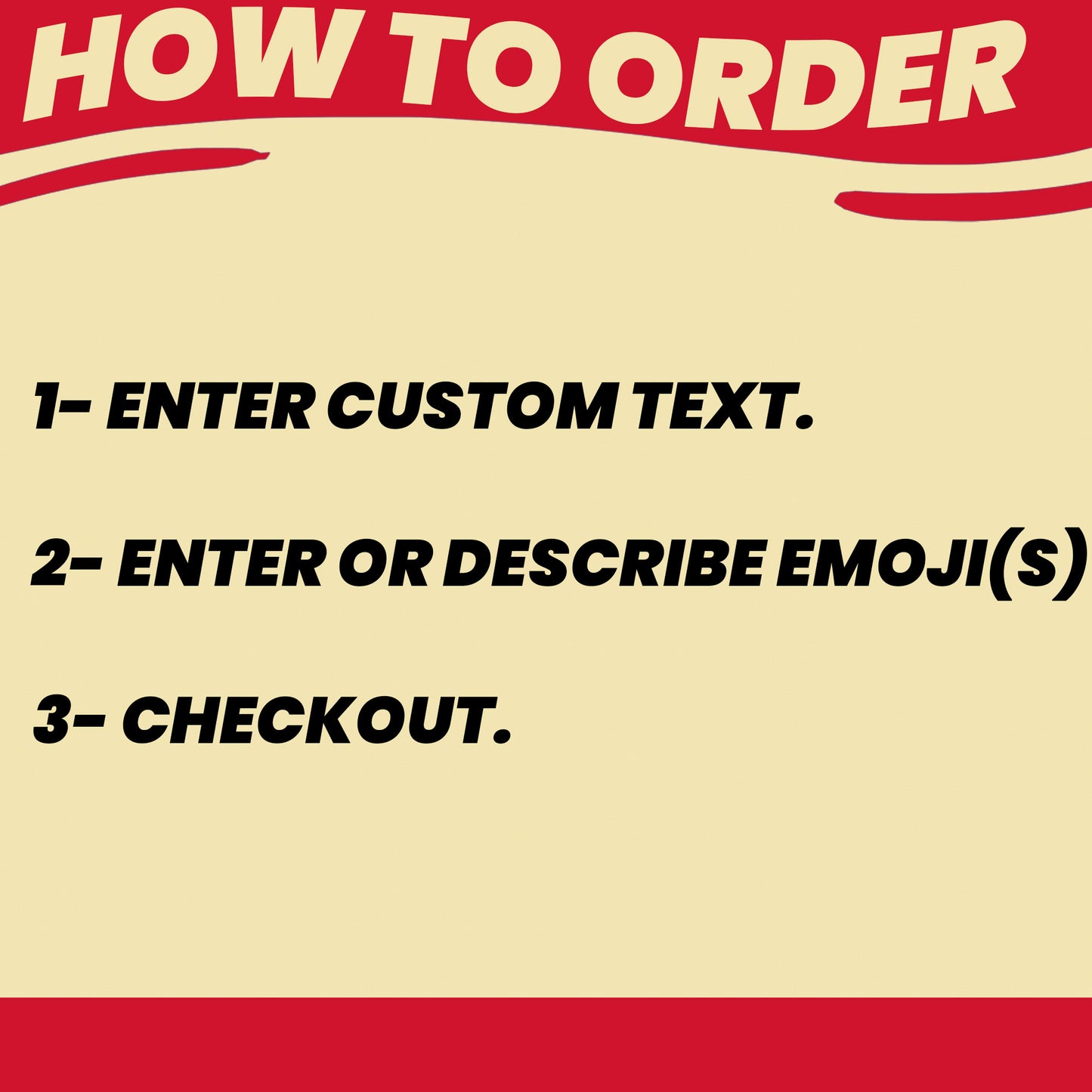 custom cap with emoji and text no minimum, ships next day