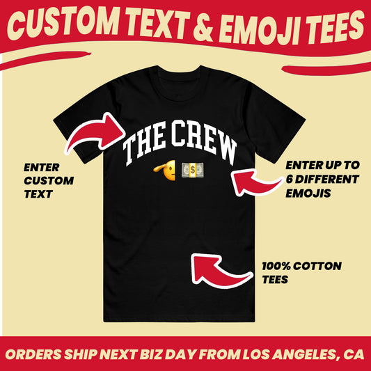 custom tshirt with emoji customize text and emoji