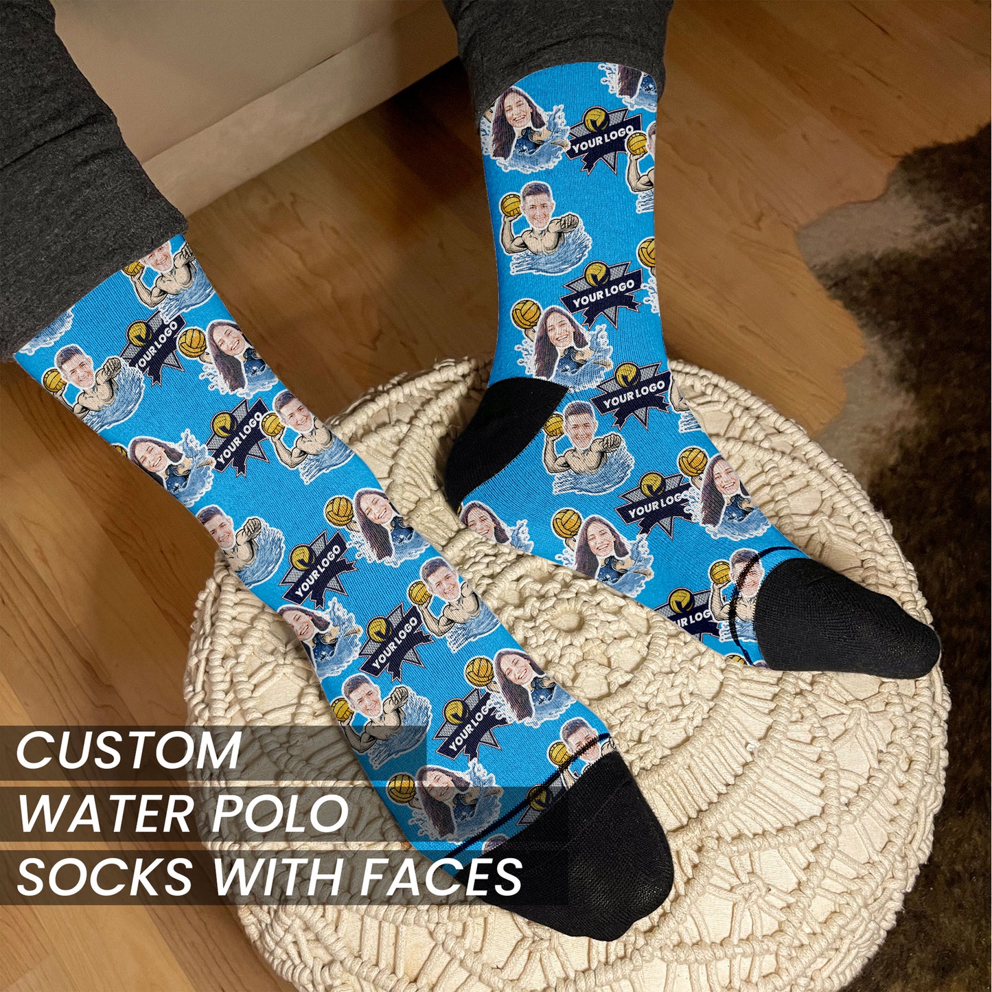 Water Polo Gift Custom Sock