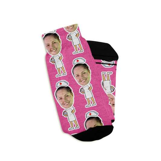 ER Nurse Custom Face Socks