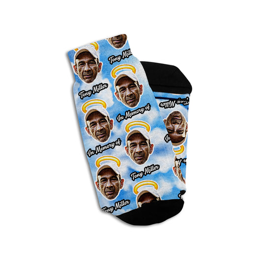 rest in peace custom face socks