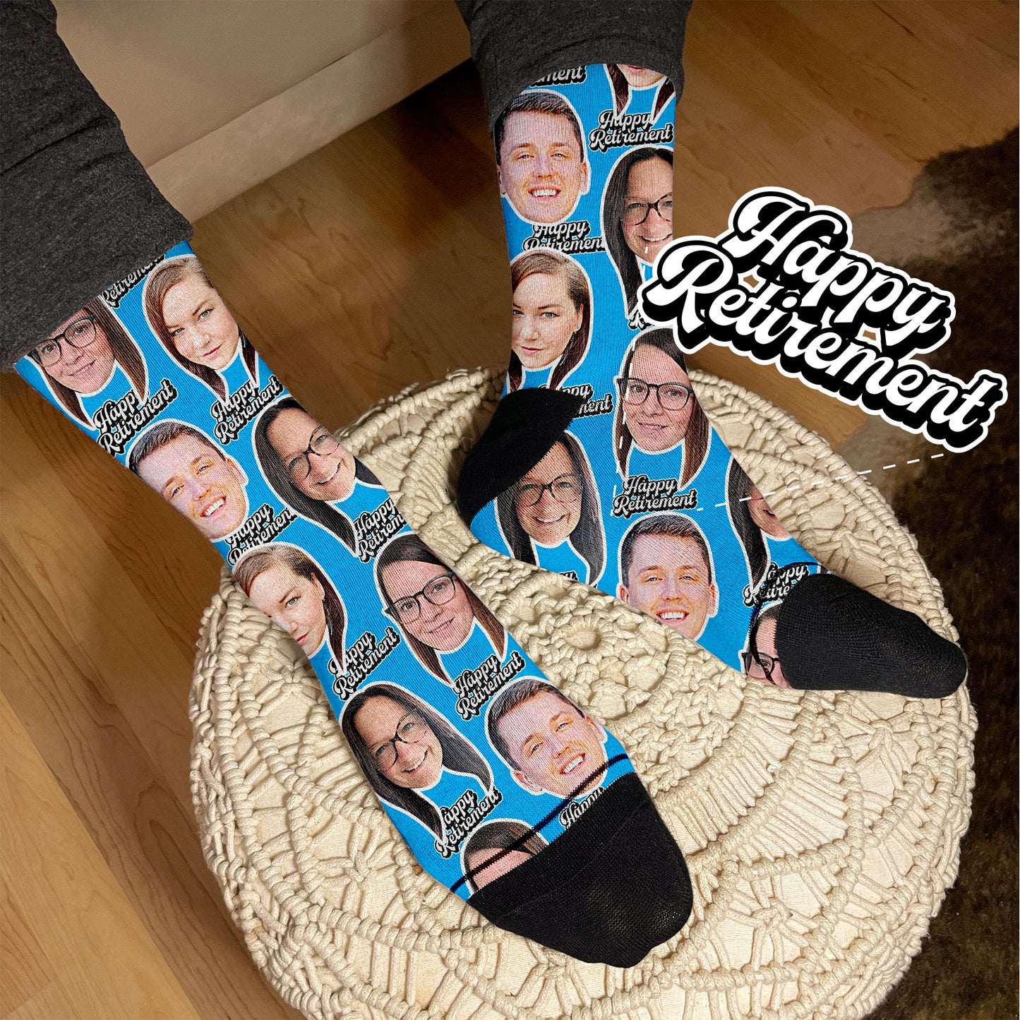 happy retirement gift socks 