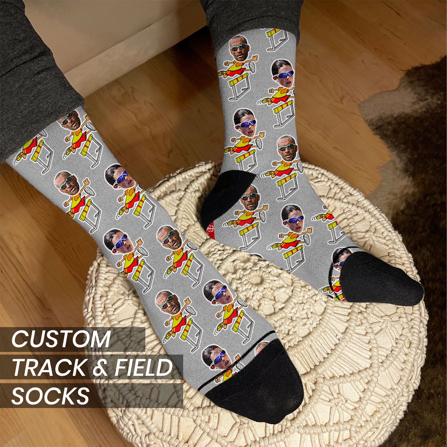 cross country personalized gift socks